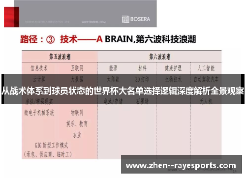 从战术体系到球员状态的世界杯大名单选择逻辑深度解析全景观察